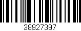 Código de barras (EAN, GTIN, SKU, ISBN): '38927397'