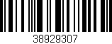 Código de barras (EAN, GTIN, SKU, ISBN): '38929307'