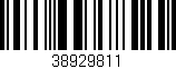 Código de barras (EAN, GTIN, SKU, ISBN): '38929811'