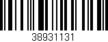 Código de barras (EAN, GTIN, SKU, ISBN): '38931131'