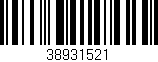 Código de barras (EAN, GTIN, SKU, ISBN): '38931521'