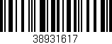 Código de barras (EAN, GTIN, SKU, ISBN): '38931617'