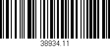 Código de barras (EAN, GTIN, SKU, ISBN): '38934.11'