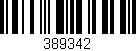 Código de barras (EAN, GTIN, SKU, ISBN): '389342'