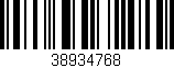 Código de barras (EAN, GTIN, SKU, ISBN): '38934768'