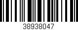 Código de barras (EAN, GTIN, SKU, ISBN): '38938047'