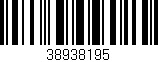 Código de barras (EAN, GTIN, SKU, ISBN): '38938195'