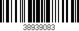 Código de barras (EAN, GTIN, SKU, ISBN): '38939083'