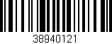 Código de barras (EAN, GTIN, SKU, ISBN): '38940121'