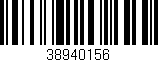 Código de barras (EAN, GTIN, SKU, ISBN): '38940156'
