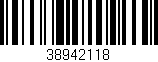 Código de barras (EAN, GTIN, SKU, ISBN): '38942118'