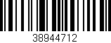 Código de barras (EAN, GTIN, SKU, ISBN): '38944712'