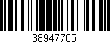 Código de barras (EAN, GTIN, SKU, ISBN): '38947705'