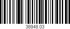 Código de barras (EAN, GTIN, SKU, ISBN): '38948.03'