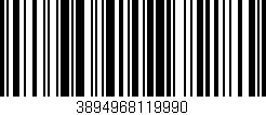 Código de barras (EAN, GTIN, SKU, ISBN): '3894968119990'
