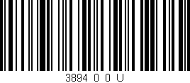 Código de barras (EAN, GTIN, SKU, ISBN): '3894_0_0_U'