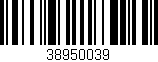 Código de barras (EAN, GTIN, SKU, ISBN): '38950039'