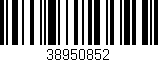 Código de barras (EAN, GTIN, SKU, ISBN): '38950852'
