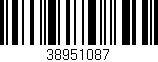 Código de barras (EAN, GTIN, SKU, ISBN): '38951087'