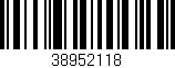 Código de barras (EAN, GTIN, SKU, ISBN): '38952118'