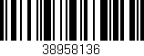 Código de barras (EAN, GTIN, SKU, ISBN): '38958136'