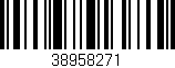 Código de barras (EAN, GTIN, SKU, ISBN): '38958271'