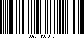 Código de barras (EAN, GTIN, SKU, ISBN): '38961_158_0_G'