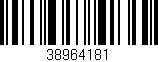 Código de barras (EAN, GTIN, SKU, ISBN): '38964181'