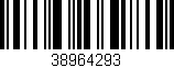 Código de barras (EAN, GTIN, SKU, ISBN): '38964293'