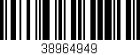 Código de barras (EAN, GTIN, SKU, ISBN): '38964949'
