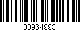 Código de barras (EAN, GTIN, SKU, ISBN): '38964993'