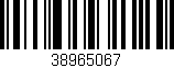 Código de barras (EAN, GTIN, SKU, ISBN): '38965067'