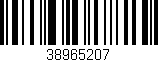 Código de barras (EAN, GTIN, SKU, ISBN): '38965207'