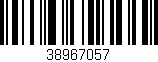 Código de barras (EAN, GTIN, SKU, ISBN): '38967057'