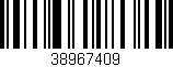 Código de barras (EAN, GTIN, SKU, ISBN): '38967409'