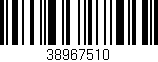 Código de barras (EAN, GTIN, SKU, ISBN): '38967510'