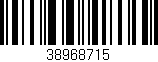 Código de barras (EAN, GTIN, SKU, ISBN): '38968715'