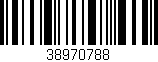 Código de barras (EAN, GTIN, SKU, ISBN): '38970788'