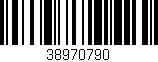 Código de barras (EAN, GTIN, SKU, ISBN): '38970790'