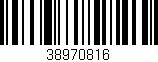 Código de barras (EAN, GTIN, SKU, ISBN): '38970816'