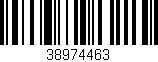 Código de barras (EAN, GTIN, SKU, ISBN): '38974463'