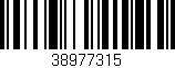 Código de barras (EAN, GTIN, SKU, ISBN): '38977315'