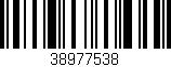 Código de barras (EAN, GTIN, SKU, ISBN): '38977538'