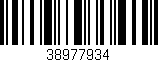 Código de barras (EAN, GTIN, SKU, ISBN): '38977934'