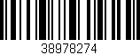 Código de barras (EAN, GTIN, SKU, ISBN): '38978274'