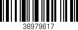 Código de barras (EAN, GTIN, SKU, ISBN): '38979617'