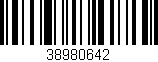 Código de barras (EAN, GTIN, SKU, ISBN): '38980642'