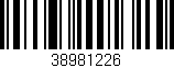 Código de barras (EAN, GTIN, SKU, ISBN): '38981226'