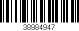 Código de barras (EAN, GTIN, SKU, ISBN): '38984947'