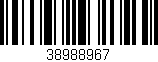 Código de barras (EAN, GTIN, SKU, ISBN): '38988967'